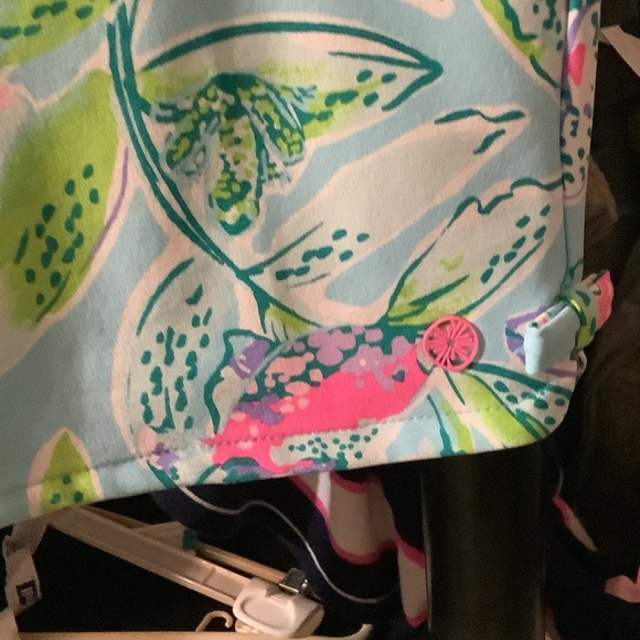 Lilly Pulitzer Floral Bermuda‎ Shorts - Blue and Pink, LUXLETIC - Picture 6 of 9